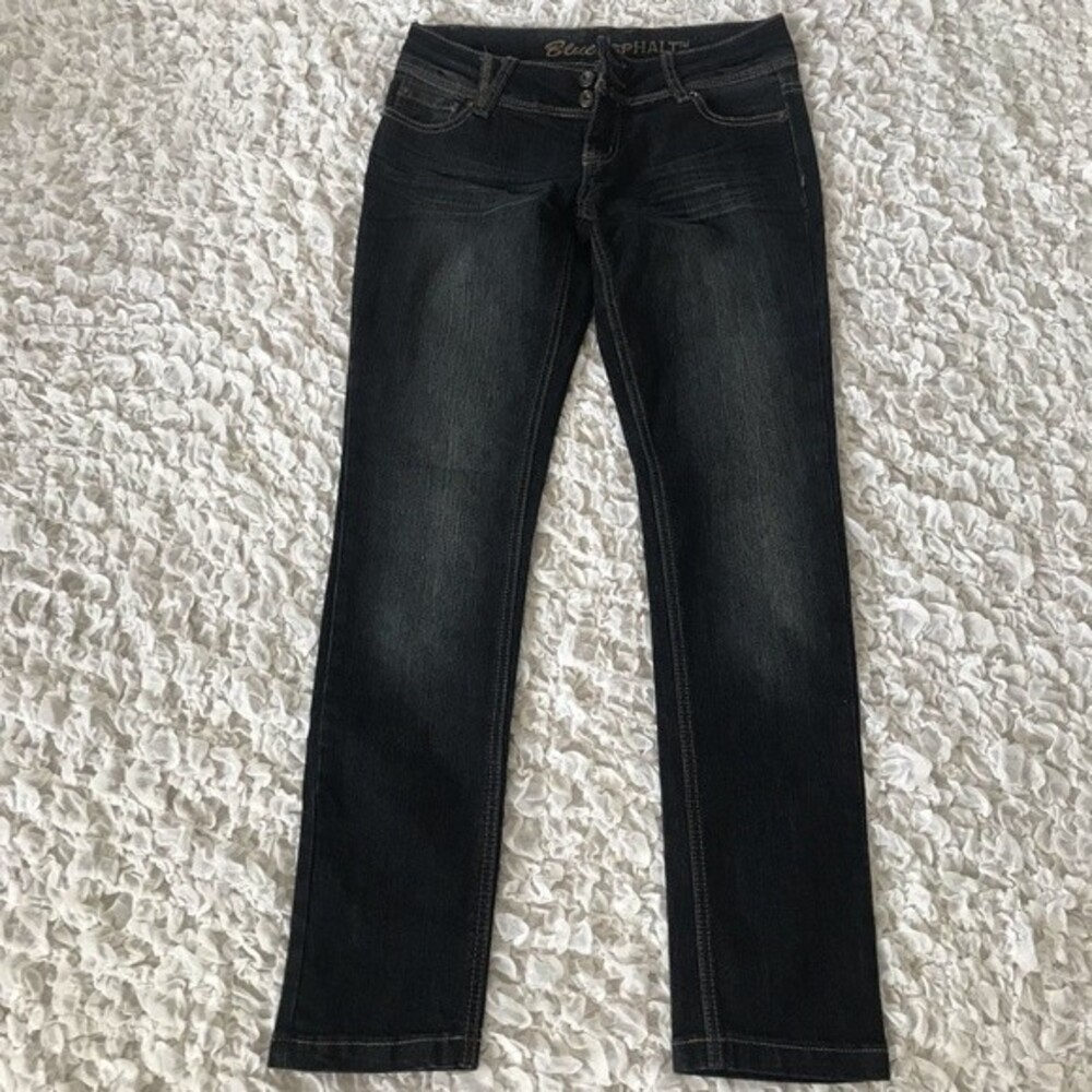 Blue Asphalt denim jeans vintage 90’s dark straight leg jeans size 5
